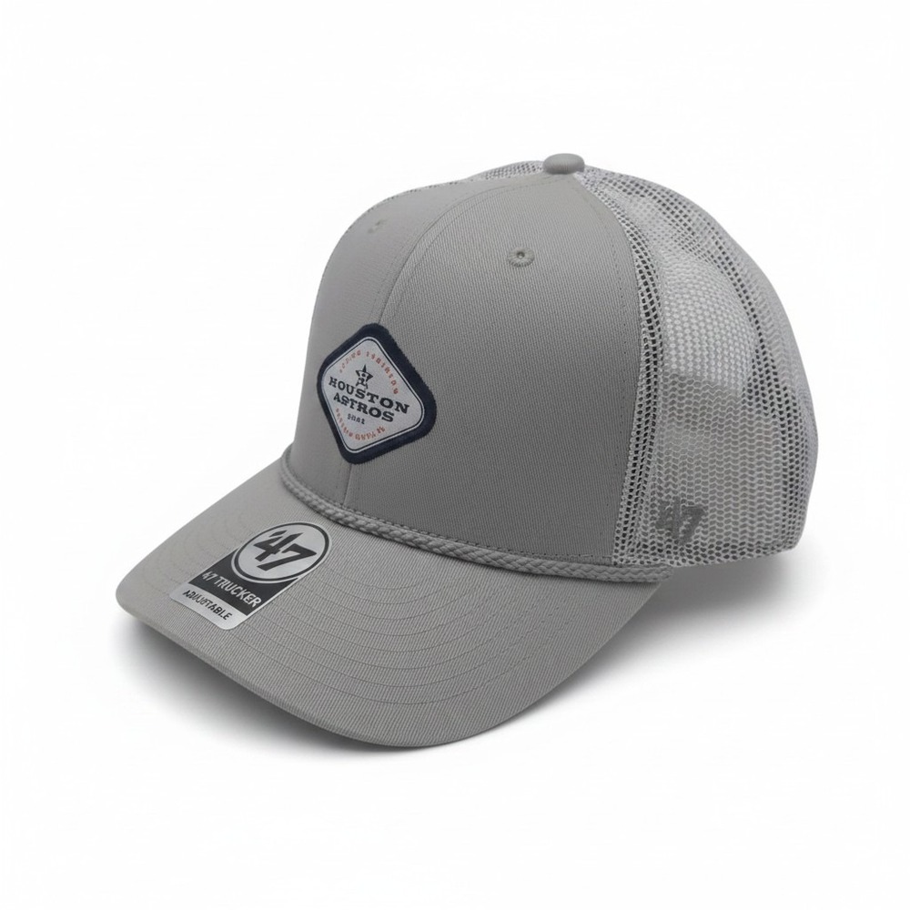 47 Brand Houston Astros 2025 Spring Training Trucker Hat Gray Adj Snapback